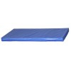 Kinefis medium mattress upholstered in plasticized canvas with reinforced handles and corners - Blue (180 x 75 cm)
